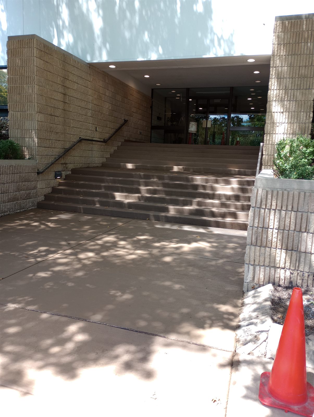 Commercial concrete steps and plaza