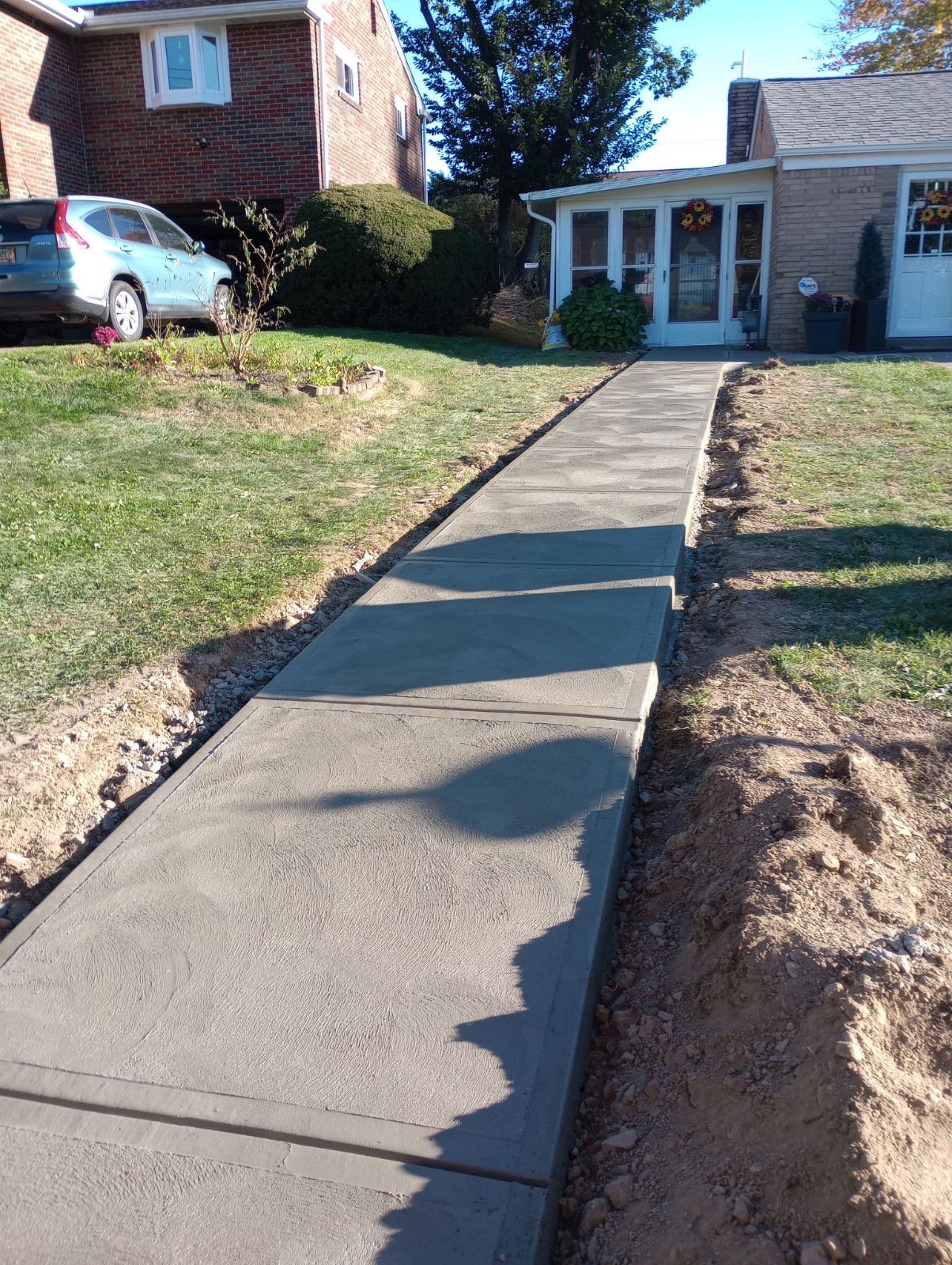 Residential front walkway